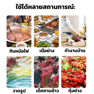 พลาสติกกันเปื้อน เอี้ยมพลาสติก เสื้อกันเปื้อน แบบใช้แล้วทิ้ง ﻿ ผ้ากันเปื้อนพลาสติก 100 ชิ้น ผ้ากันเปื้อนแบบใช้แล้วทิ้ง