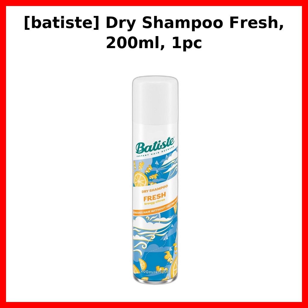 [batiste] Dry Shampoo Fresh, 200ml, 1pc / Korean Dry Shampoo / กลิ่น Citrus / ของแท้ 100% by ASTERRA