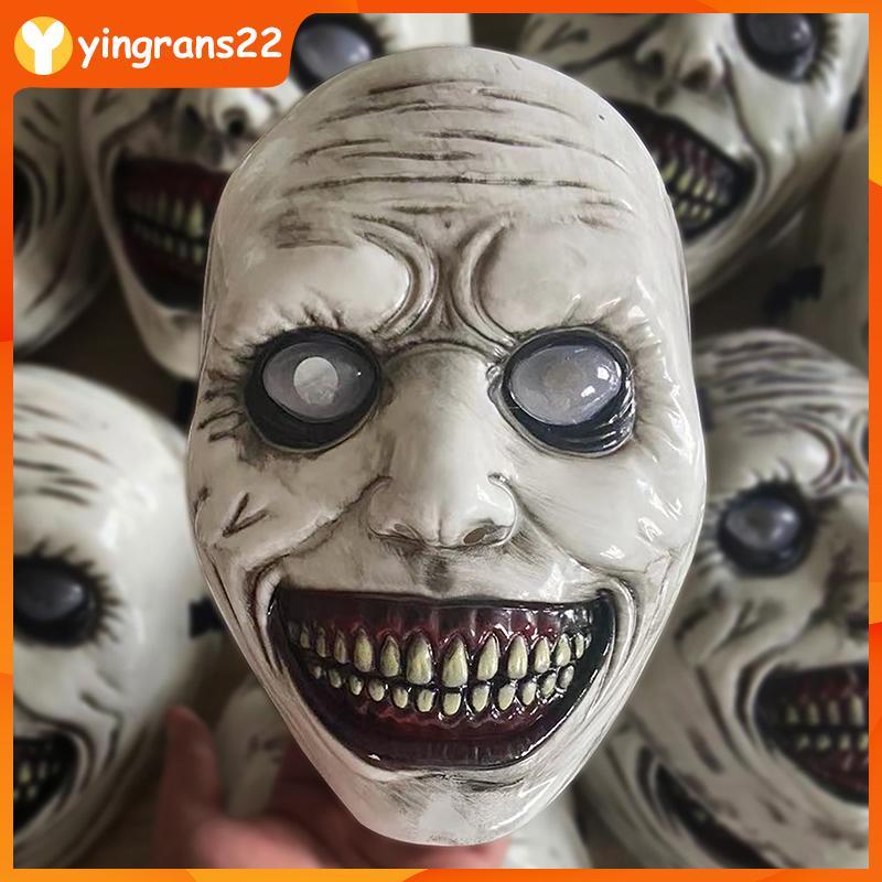 [YR2] สยองขวัญ Exorcist ยิ้มหน้าปีศาจหน้ากากคอสเพลย์ Evil Creepy Ghost Skull หน้ากากพลาสติกฮาโลวีน Carnival Party เครื่องแต่งกาย Prop YYS ราคา ถูกที่สุด ดีลบีเคเค แกลเลอรีภาพที่ 3