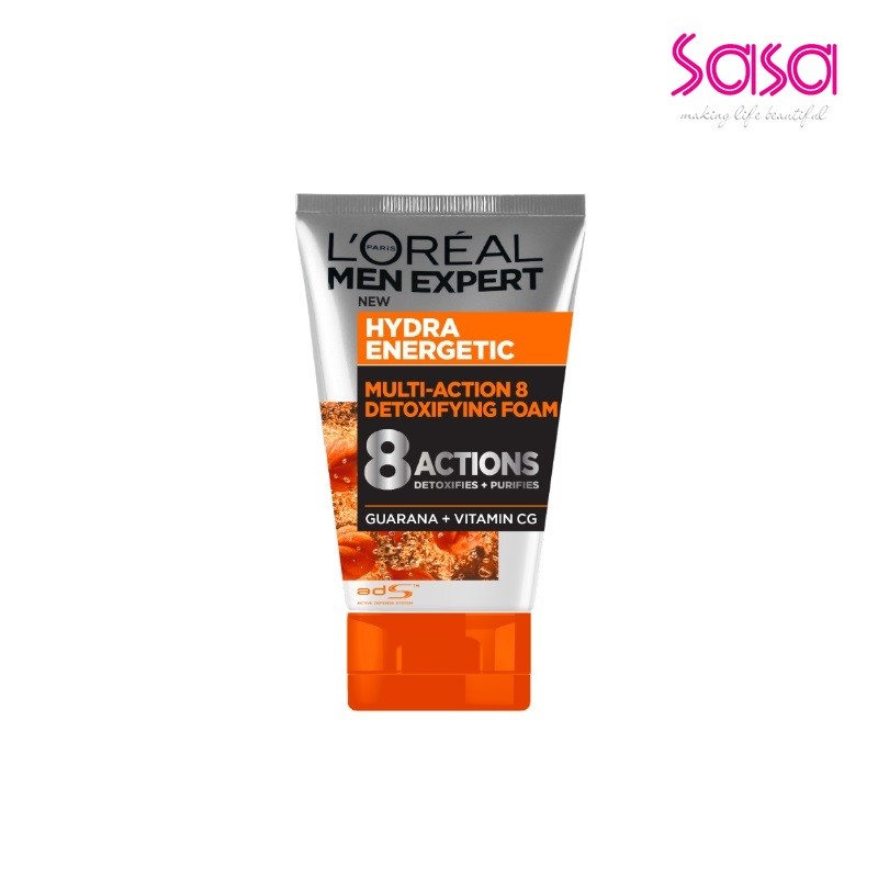 L'Oreal Paris MEN EXPERT Hydra Energetic Detoxifying Foam (100ml)