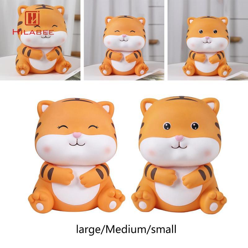 [hilabee] Little Tigers Money Bank Piggy Bank Unbreakable Saving Box for Children Kids