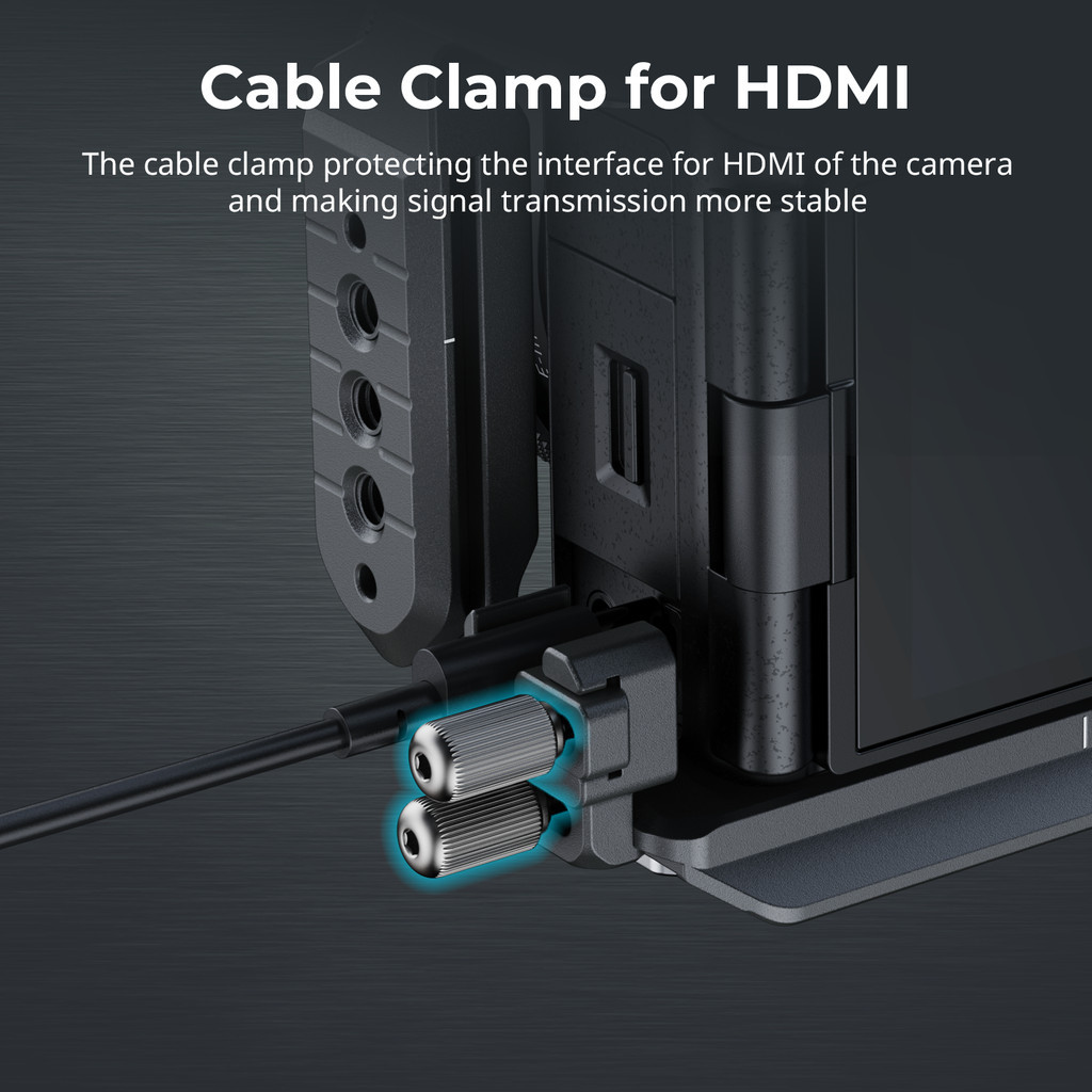 ZV-E10 II กรงพร้อมที่จับซิลิโคน, ชุดกรงปลดเร็ว HawkLock สําหรับ Sony ZV-E10 II, พร้อมแผ่นปลดเร็ว -4494949 - รูปที่ 3