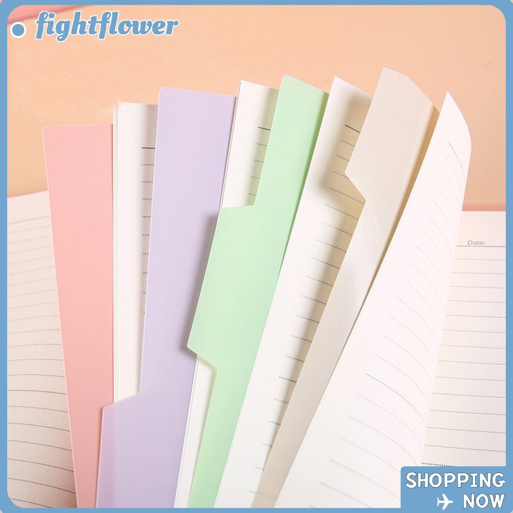 FIGHT Binder Page Dividers สินค้าสํานักงานคละสีสําหรับโฟลเดอร์โน๊ตบุ๊ค 4 Tab