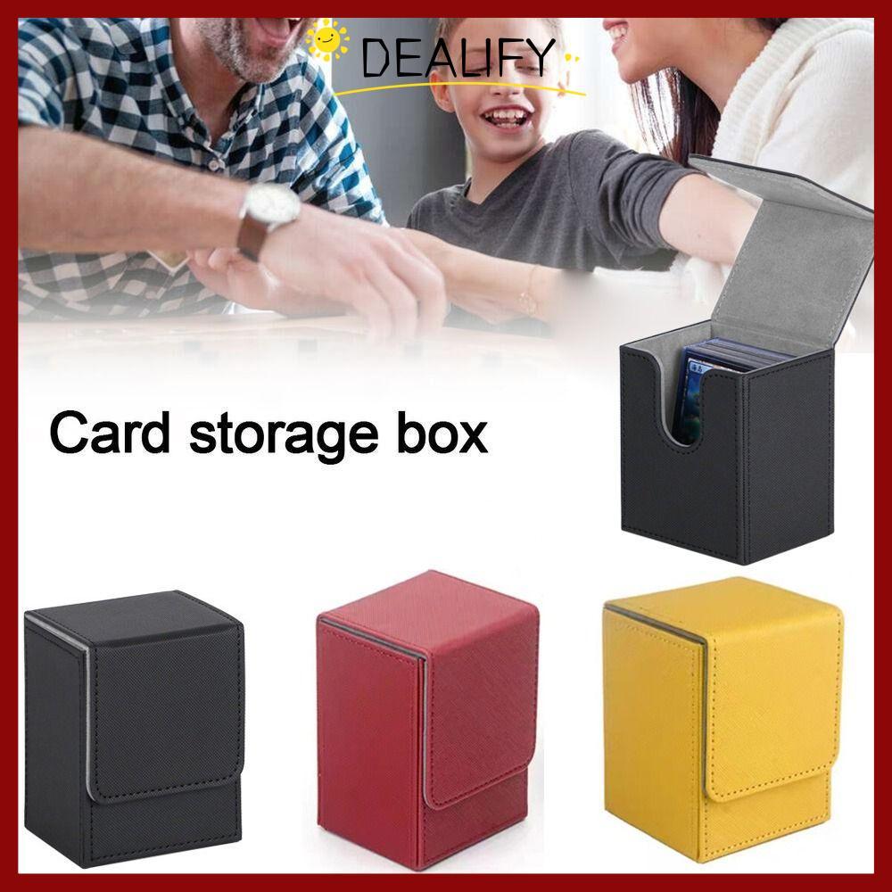 in stockDEALIFY กล่องสํารับ, เกมสะสม PU เกม MTG Trading Card Holder, Collection Box Organizer Storage Protectors คอนเทนเนอร์ผู้หญิงผู้ชาย