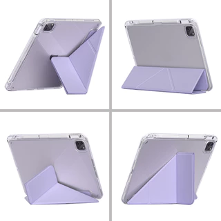 【พร้อมส่ง】เคสฝาพับอะคริลิคใส Samsung Galaxy Tab A11 A8/A9/S6 Lite/S7/S8/S9 fe/S7 FE/S10 Lite/A9+/S7+ ดีไซน์ Y กันกระแทก