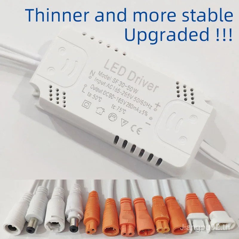 LED driver power supply แผงแบน LED Driver Adapter สําหรับ 8-24W 30W 36W 50W 60W 80W AC220V Non-Isola