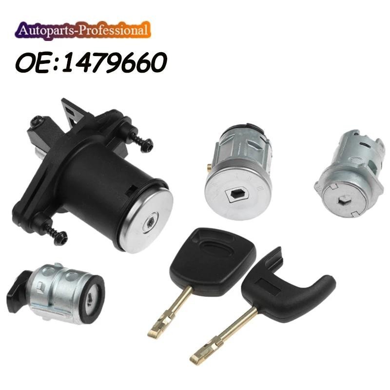 ล็อคล็อคประตูสวิตช์ถังจุดระเบิดประตูพร้อมปุ่ม 1479660 2S61A22050BM 2S61-A22050-BM สําหรับ FORD FIEST