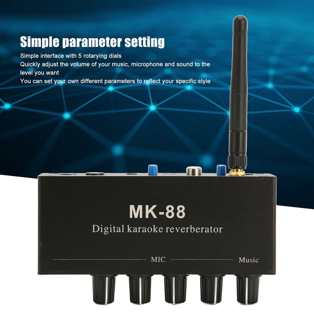 Igootech MK88 แท้ ปรีไมค์MK-88 มีกล่องและadapter ปรีไมค์ คาราโอเกะ เครื่องมิกซ์เสียง บลูทูธในตัว ใส่