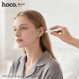 HOCO HP65 ไม้แคะหูอัจฉริยะ พร้อมกล้อง 360° HD ดูภาพเรียลไทม์ผ่านมือถือ ปลอดภัย พกพาง่าย ไม้แคะหูติดกล้อง hc6