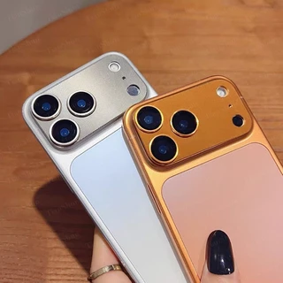 โลหะ Matte กล้องเลนส์ Protector ครอบคลุมเต็มรูปแบบ Anti Scratch สีเดิมสีส้มสําหรับ iPhone 17 Pro Max 17 Air Screen Protector