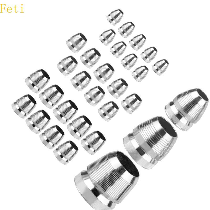 Feti 30 ชิ้นสแตนเลสค้อนจับ Wedges 8 มิลลิเมตร 10 มิลลิเมตร 12 มิลลิเมตร Axes เครื่องมือเสริม