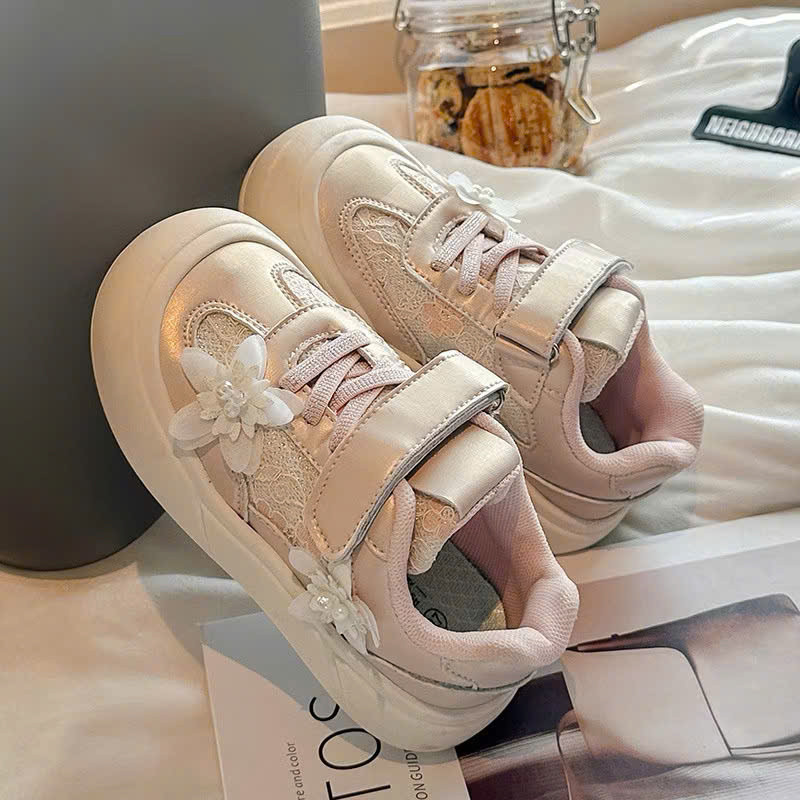 PRINCESS SHOES FOR GIRLS FLOWER SHOES GOLD PINK SHOES BEAUTIFUL Shoes for GIRLS