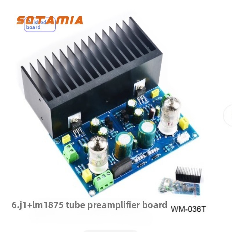 SOTAMIA 30W*2 Audiophile 6J1 หลอด LM1875 เครื่องขยายเสียง HIFI Audio สูญญากาศหลอดเครื่องหินเครื่องขย
