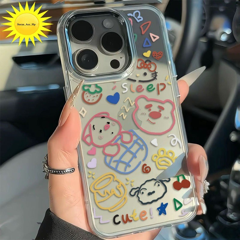 The Pooh Motif ทหาร Drop Clear Soft สําหรับ Samsung S10 S10 Plus S20 Fe S21 Fe S23 S23 Fe S23 Plus S