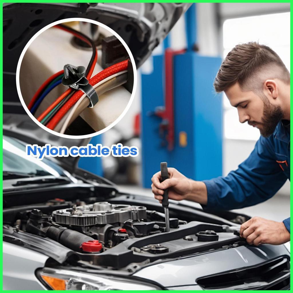 รถ Zip Ties 25 ชิ้นไนลอน Anti-Skid Heavy Duty รถกันชน Zip Ties Buckle Fasteners สําหรับรถบรรทุกรถยนต