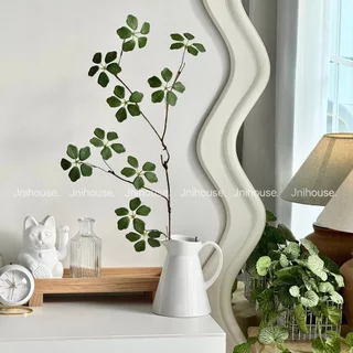 [พร้อมส่ง] Jnihouse : กิ่งไม้ประดิษฐ์ ใบ5แฉก (Green leaves)(Tree)