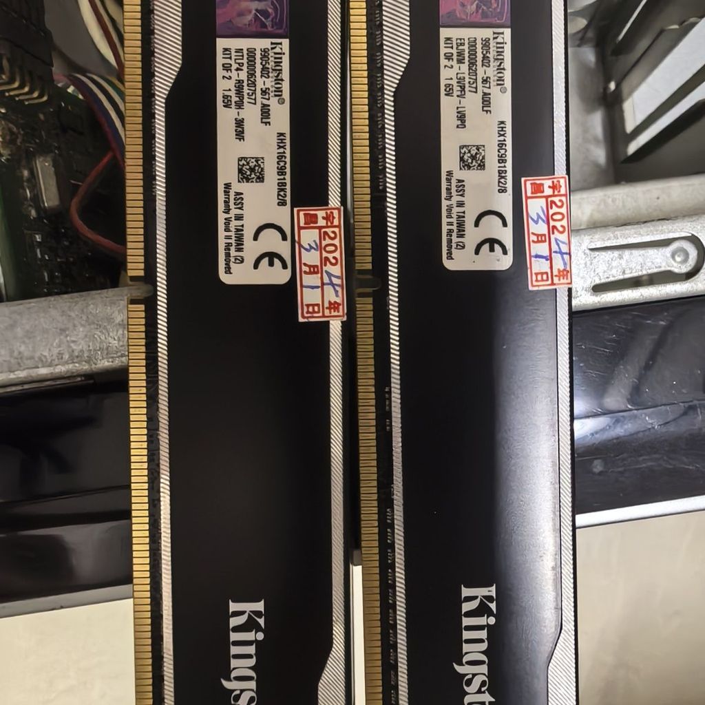 【Kingston HyperX】ชุดแรม 2x4GB DDR3 (สีดำ) ใช้งานปกติ