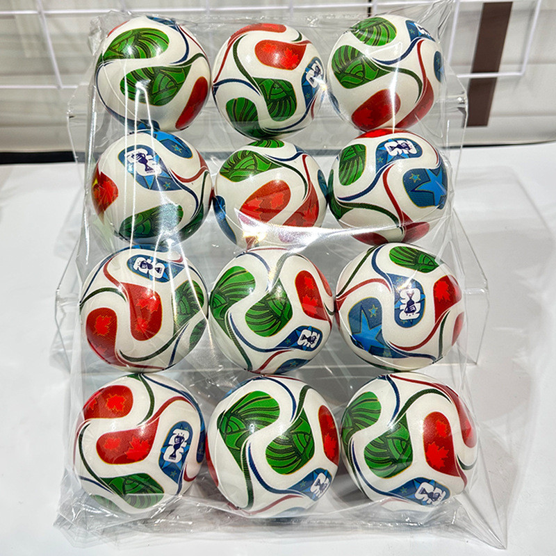 2026 Nianmeijiamo Football World Cup Pinball ของที่ระลึก PU Delivery 6.3cm Bouncy Ball