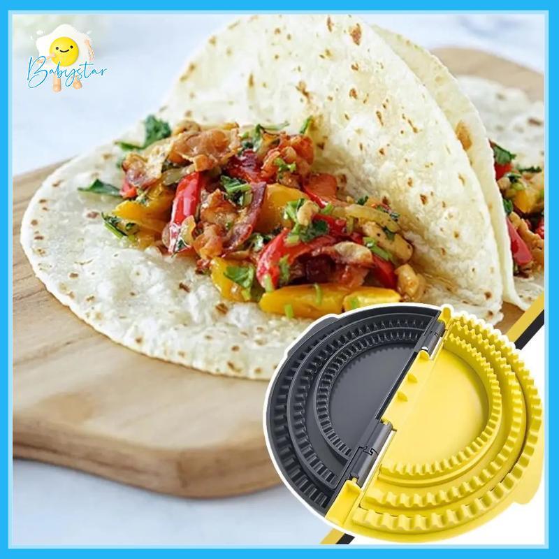 [Inthehot-t] 3-in-1 Tortilla Sealer, Tacos Tortilla Crimper Maker ปรับขนาดได้ สําหรับขนาด 6"-10" Cru