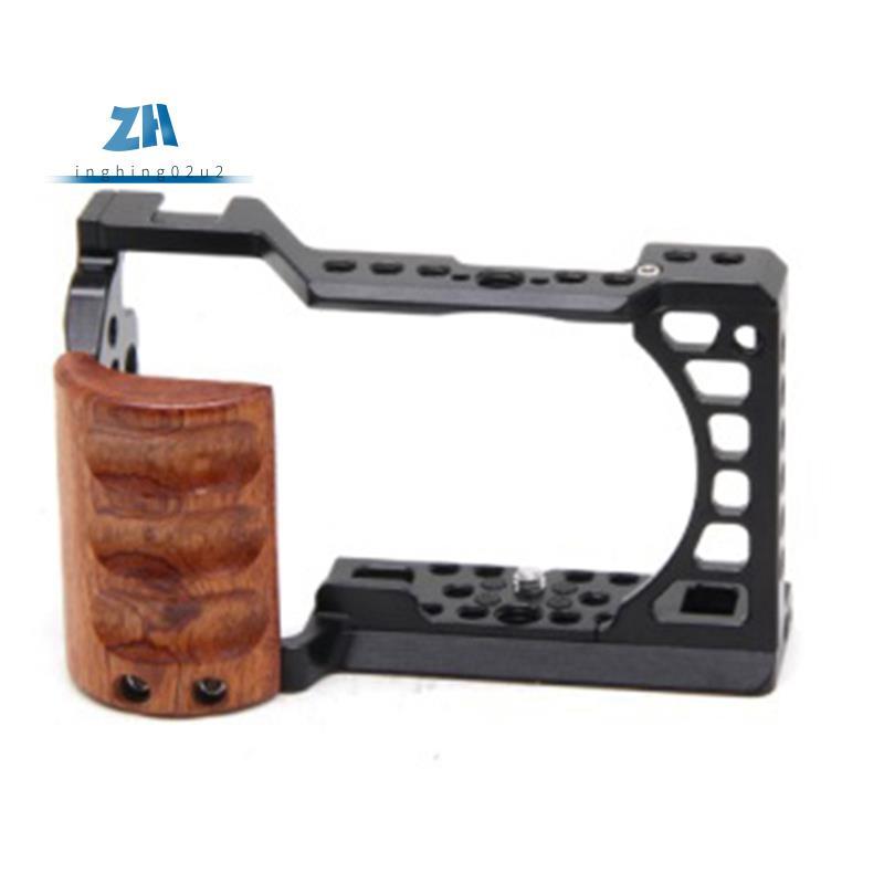 A6400 / A6300 / A6100 / A6000 Wood Handle Metal Camera Cage Stabilizer Rig Replacement