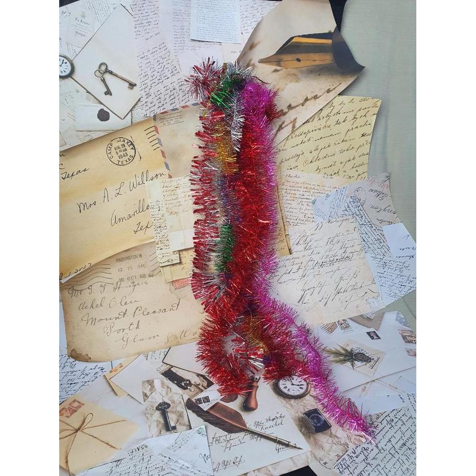 DBS Slinger Mix Tinsel ตกแต่ง DBS พู่ของขวัญพัสดุ