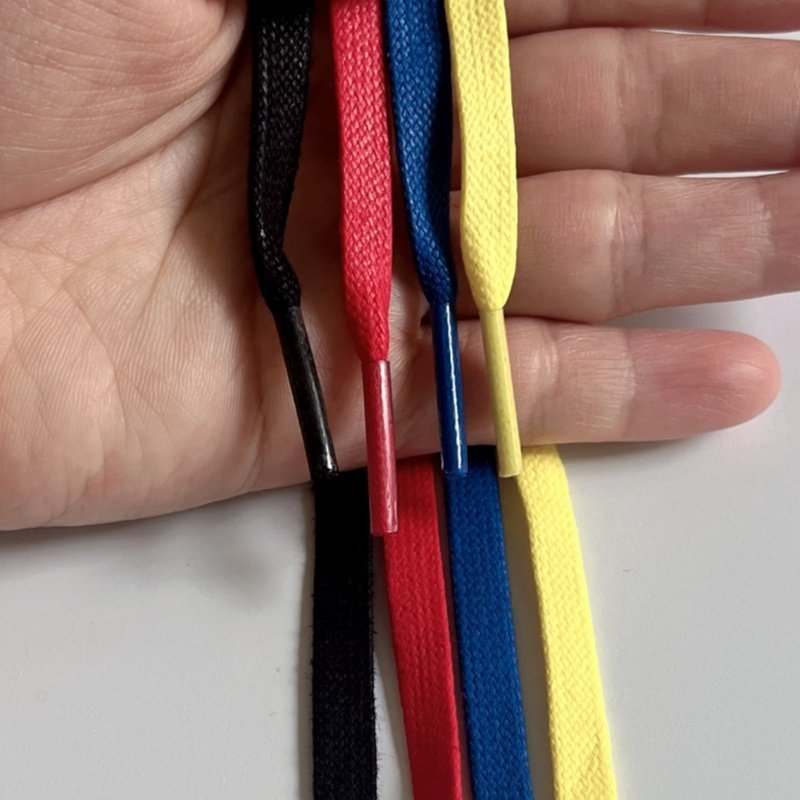 เหมาะสําหรับ Travis Scott 1 Low Canary Yellow Barb TS Joint 7.0 สีเหลืองสีฟ้า Wax Strap