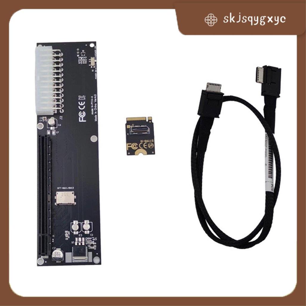 skjsqygxycPCI-E 3.0 M-Key M.2 ถึง Oculink SFF-8612 SFF-8611 โฮสต์อะแดปเตอร์ PCB Converter สําหรับ WI