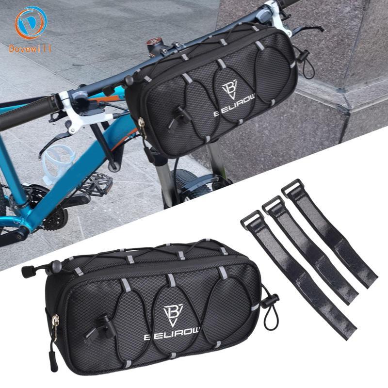 Dovewill กระเป๋าหน้าจักรายานพับได้ สะท้อนแสง ขนาดกะทัดรัด ใช้งานสะดวกสำหรับการปั่นจักรยานและเก็บของได้มาก - รูปที่ 6
