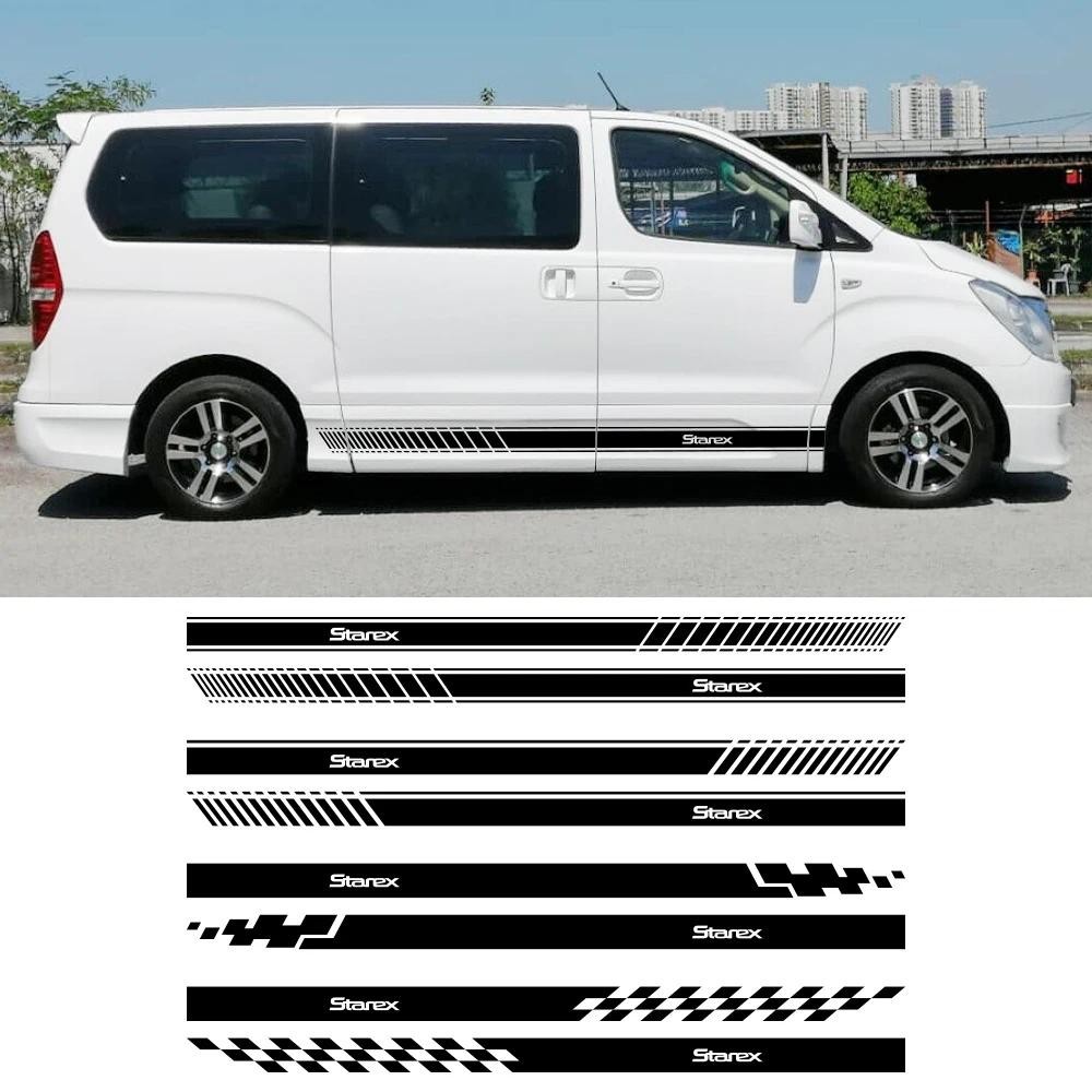 Van สติกเกอร์สําหรับ Hyundai Grand Starex H1 Royale H200 H300 A1 Satellite Camper รถประตูด้านข้าง De