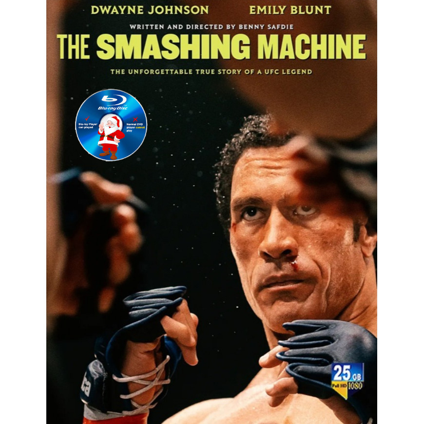 E-BLURAY เครื่อง Smashing 2025 ENGLISHATMOS TRUE-HD 7.1Sport/Drama Dwayne Johnson Emily Blunt MOVIE