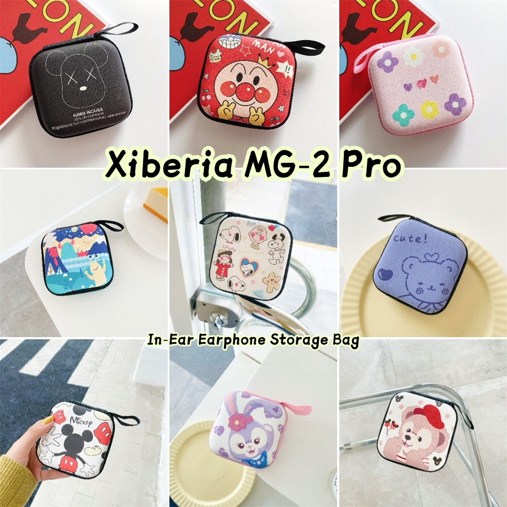 สต็อกพร้อม! Xiberia MG-2 Pro หูฟังแบบในหู ออกแบบการ์ตูน มาพร้อมสายและกระเป๋าเก็บหูฟัง