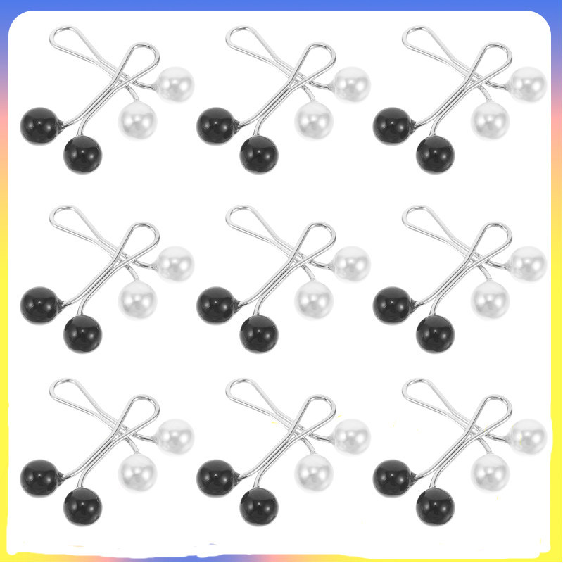 📎 24 ชิ้น คลิปผ้าพันคอหลากสี ดีไซน์รูปตัว U สำหรับผู้หญิง อุปกรณ์เข็มละเอียดขนาดเล็ก