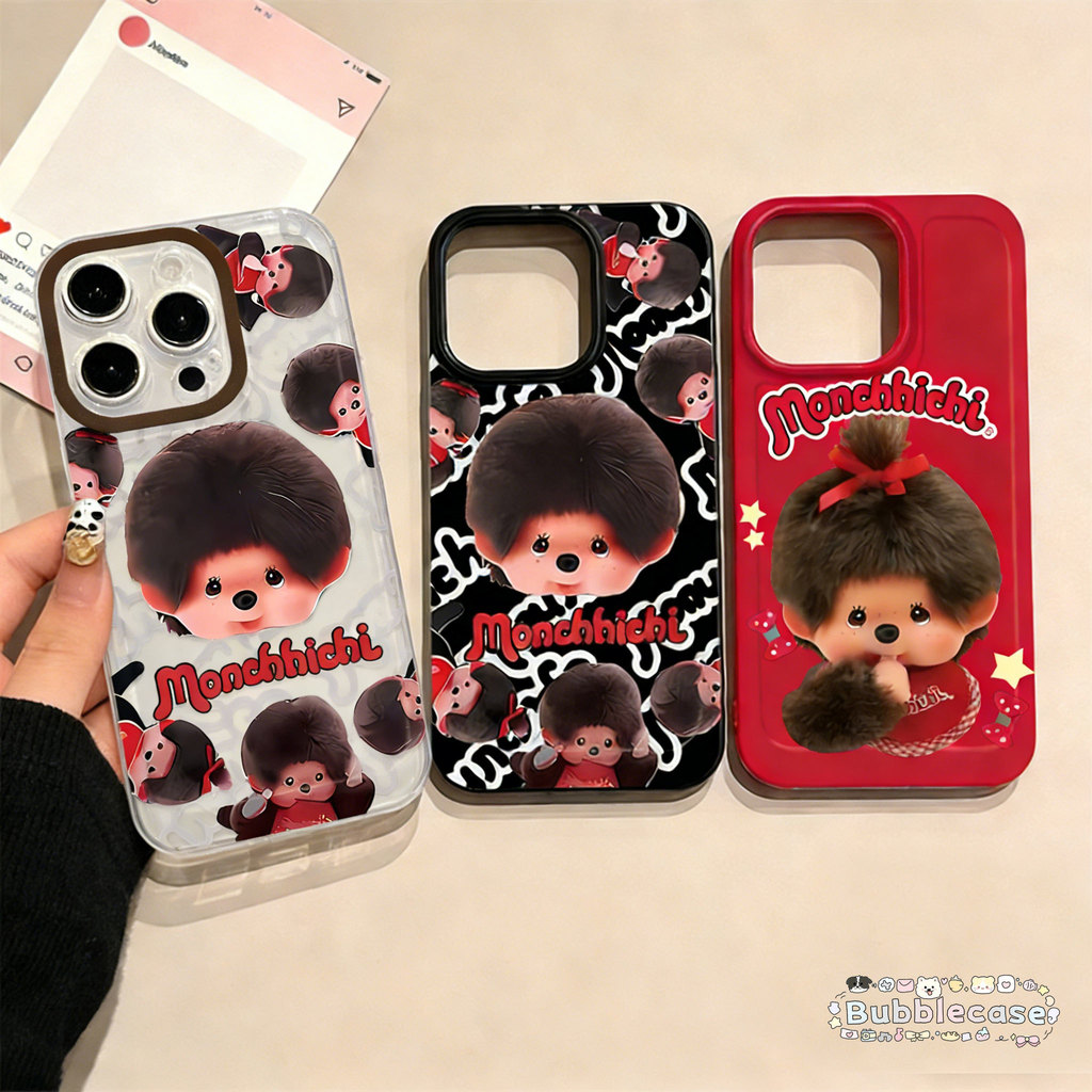 เคสรูปมอนชิชิ แถมฟรีสายห้อยเคส เคสที่ใช้กับ Samsung A55 A06 A05 A03s A04E A15 A23 A35 A05s A50 A14 A51 A13 A03 A52 A32