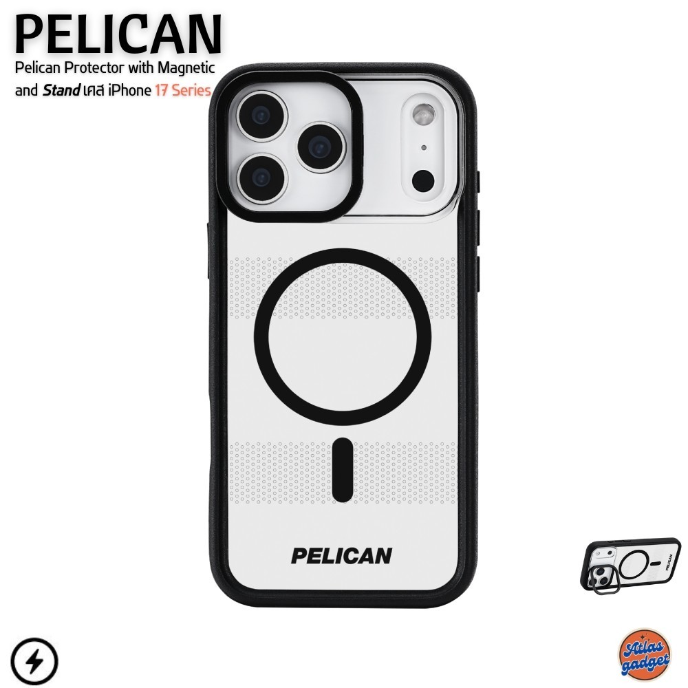 Pelican Protector with Magnetic and Stand - เคส iPhone 17 / 17 Pro / 17 Pro Max