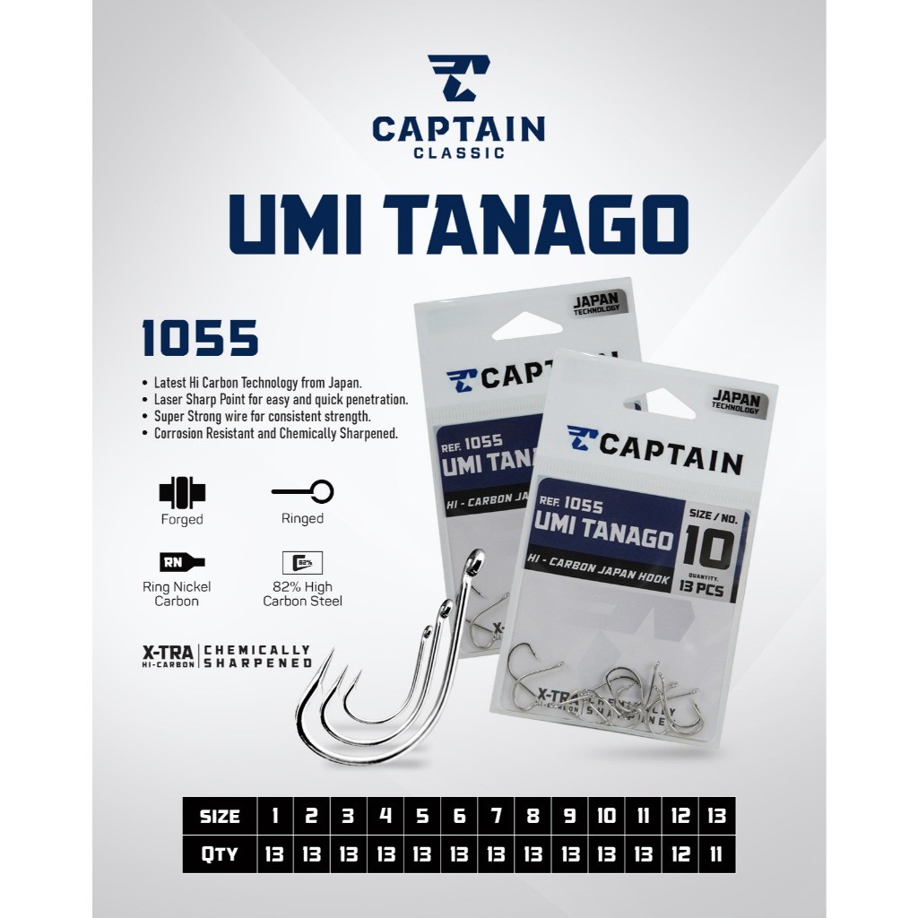 Captain Umi Tanago 1055N Fishing Hook - CAPTAIN WHITE UMITASAGO DH91