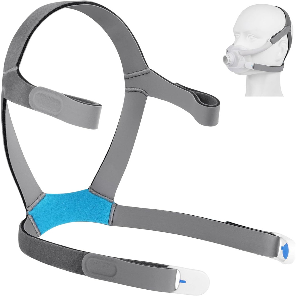 JBMBHC เปลี่ยนแถบคาดศีรษะใช้งานร่วมกับ ResMed AirFit F30/F30i/F40 Full Face Mask สายคล้อง, ปรับ Home