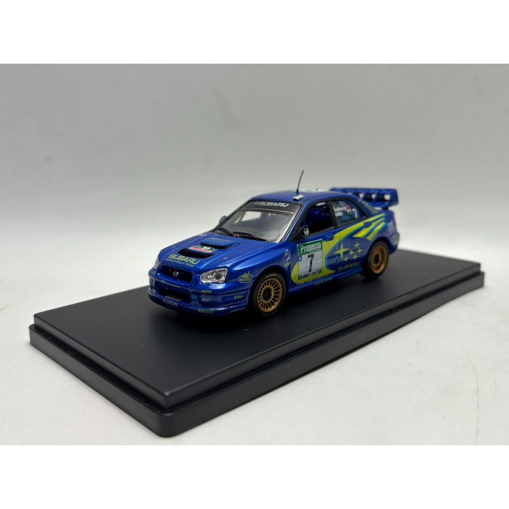 [สต๊อกพร้อม] IXO 1/43 subaru Winged Leopard subaru lmpreza wrc 2003 New Zealand Rally Alloy Car Mode