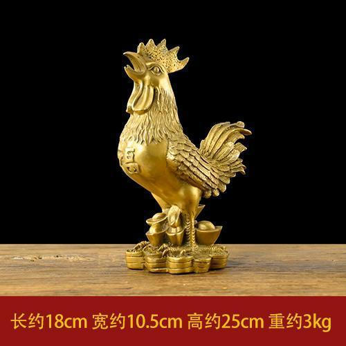 New Product#Pure Copper Rooster Ornament Copper Lucky Rooster Golden Rooster Fortune Zodiac Rooster 
