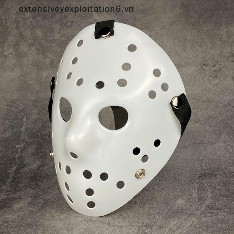 Exten White Jason Mask New Freddie Vs. All White Pure White Jason หน้ากากตลกน่ากลัวสําหรับวันฮาโลวีน
