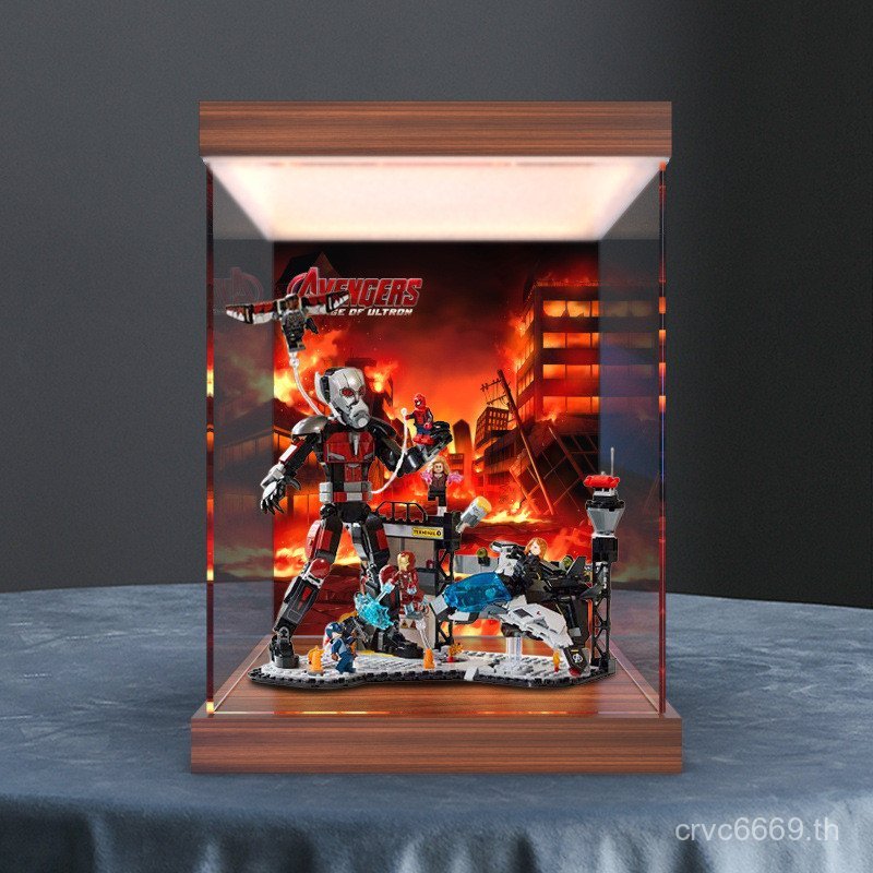 กล่องไฟ สงครามแพ่งกัปตัน ที่ ฉากสไตล์อเมริกันเหมาะสําหรับอาคารบล็อกสูงอะคริลิครุ่นต่อสู้กล่องเก็บ763