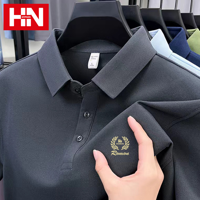 HYPNOS 2855-MS เสื้อโปโลผู้ชาย สไตล์สปอร์ต แขนสั้น ผ้าฝ้ายแท้ ใส่สบาย เสื้อโปโล Unisex ผู้ชาย ผู้หญิง สีพื้นสไตล์มินิมอล