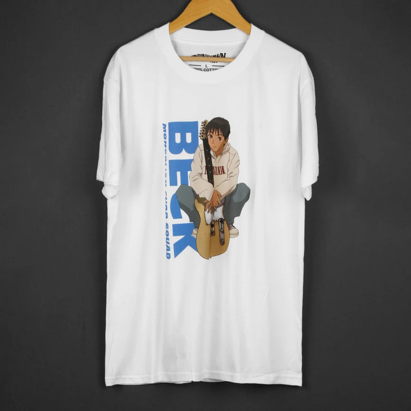 Beck มองโกเลีย Chop Squad T เสื้ออะนิเมะ Jepun FLCL NANA เสื้อแขนยาวผู้ชาย Tee ผ้าฝ้าย