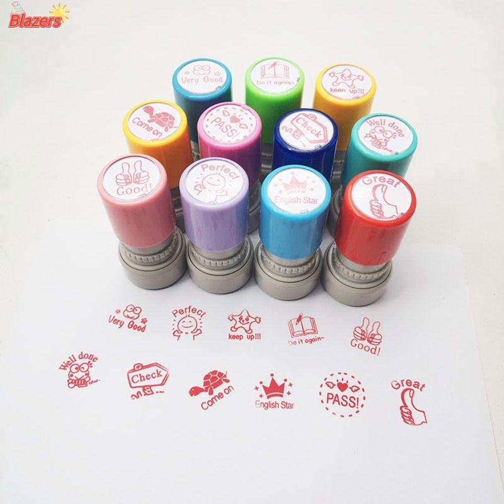 BLAZERS ภาษาอังกฤษ Commentary แสตมป์, Scrapbooking Decor DIY ของเล่นเด็กแสตมป์, เด็กน่ารักของขวัญซีลเด็ก