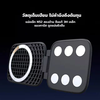 ที่วางโทรศัพท์ในรถ แม่เหล็ก แบบพับได้ กันสั่น ดูดแน่น สำหรับนำทาง ขาตั้งมือถือในรถ