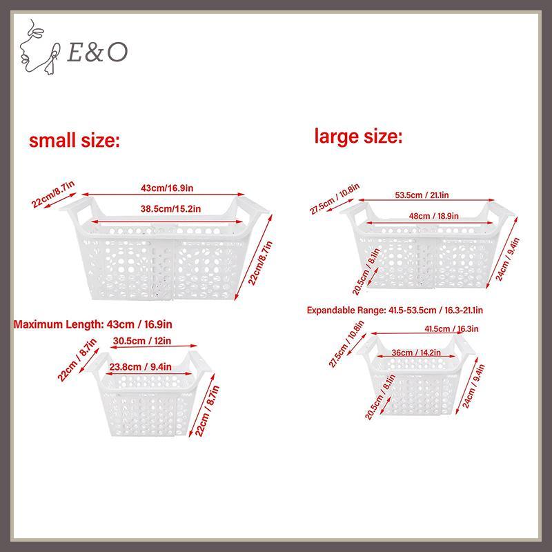 Maoxius Chest Freezer ตะกร้าชั้นเก็บ 60-100 ปอนด์ตู้เย็น Organizer VN