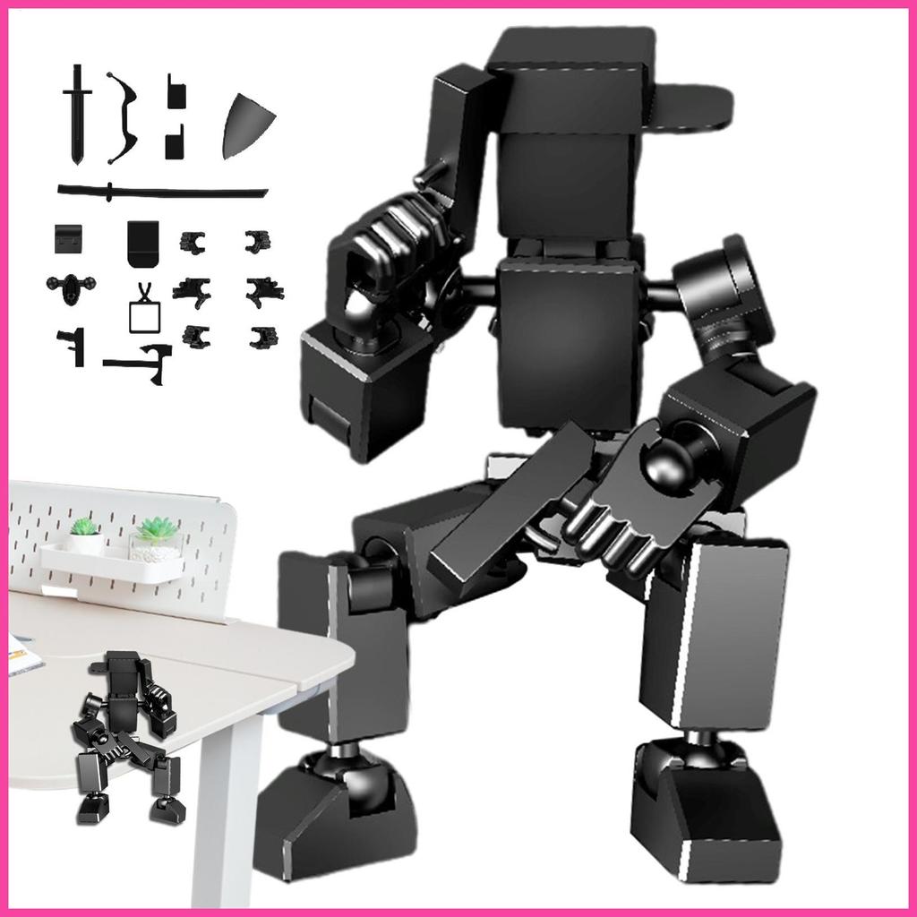 3D Action Figures อเนกประสงค์ที่ไม่ซ้ํากัน Movable 3D หุ่นยนต์ Action Figure ครอบคลุม Action Figure 