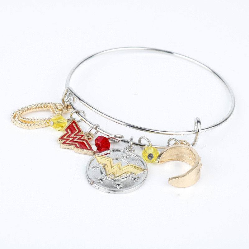 Spot Goods#European and American Movie Merchandise Batman vs. The Dark Knight Wonder Woman Bracelet 