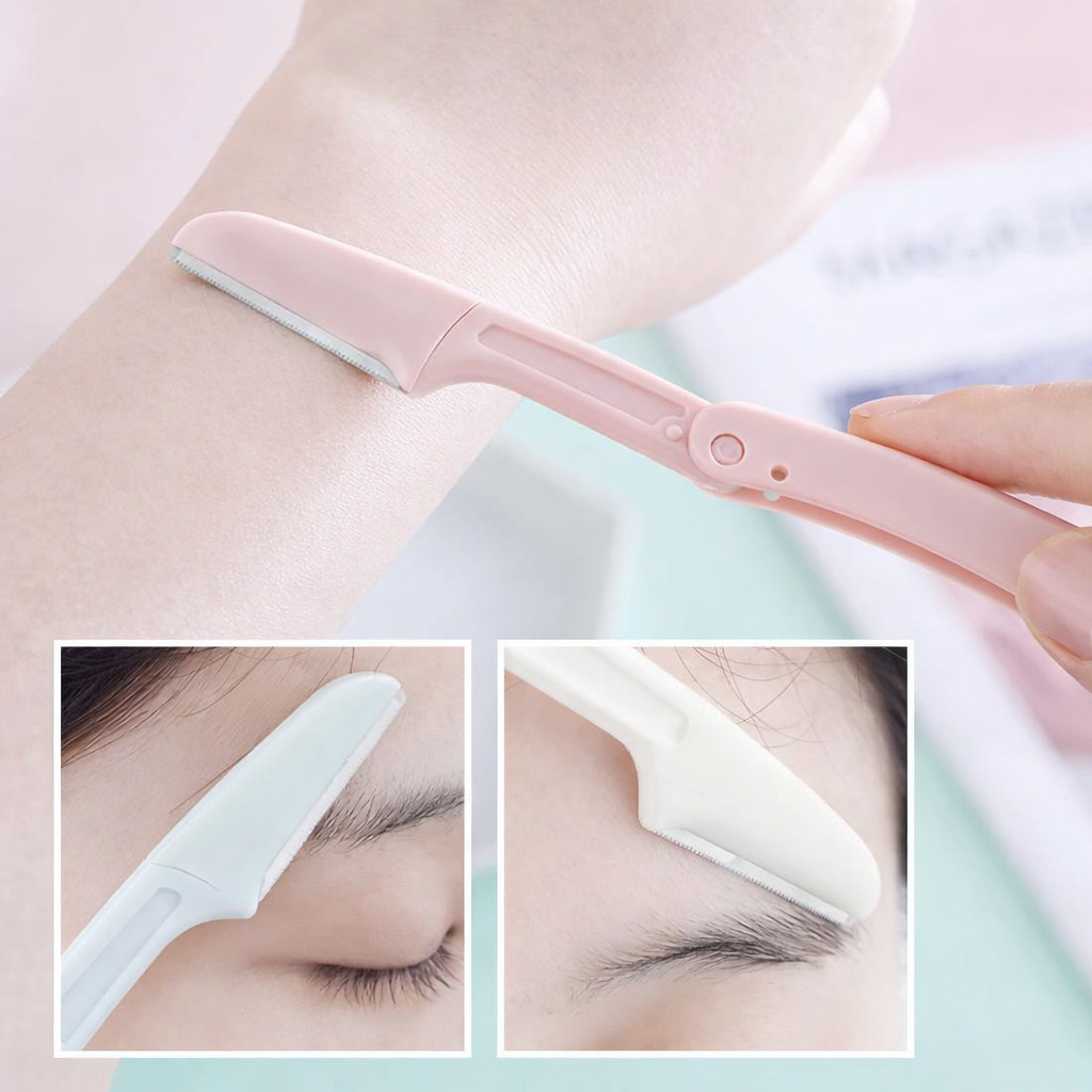 EYEBROW ที่กันคิ้วพับได้ คุณภาพดี ใช้งานง่ายไม่บาดผิว เรียบเนียน อุปกรณ์แต่งคิ้ว ใช้แต่งทรงคิ้วและกำจัดขนหน้า