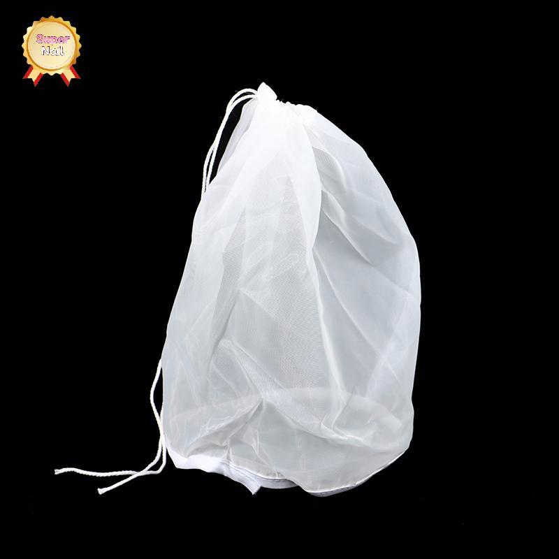 SuperNail 2 ขนาด 100 ตาข่ายเบียร์ไนลอนกรองกระเป๋าReusableตาข่ายสุทธิความเครียดสําหรับMilk HopsชาBrew