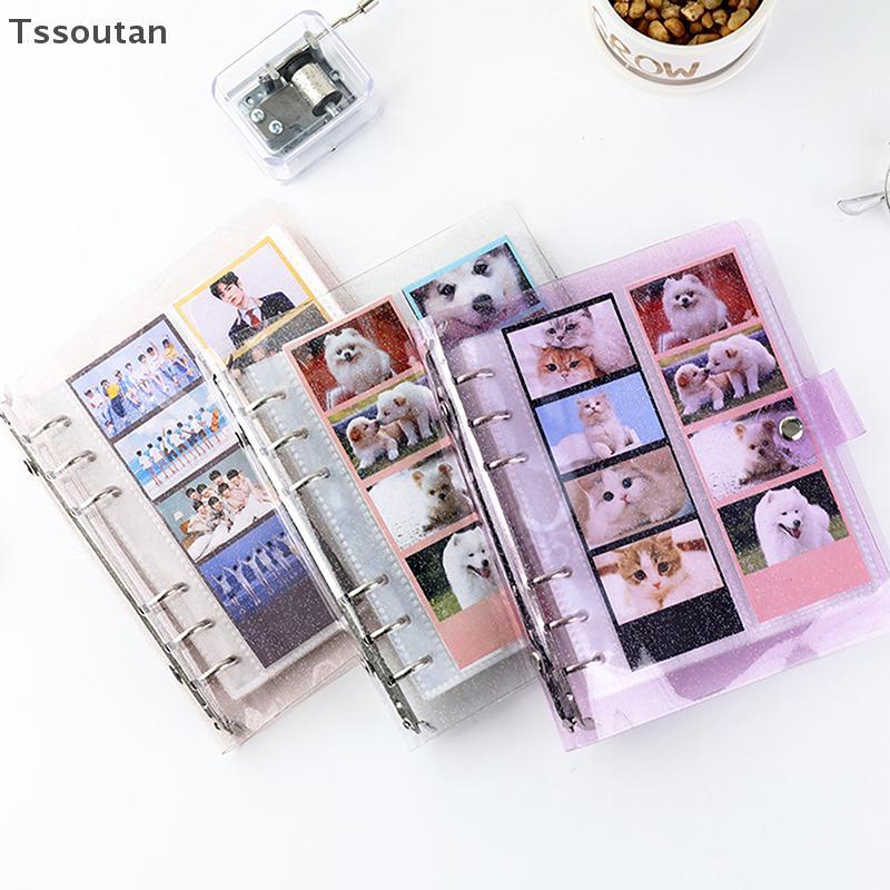 [TSST] A6 Glitter Photocard Binder 100 รูปภาพสําหรับ 2x6 นิ้วแถบภาพบุ๊คมาร์คบูธภาพกรอบอัลบั้ม Idole 